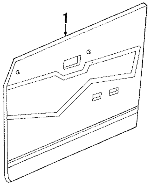 Interior Trim - Front Door for 1988 Mercury Tracer #0
