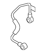 6J121497H - Cooling System: Feed Line for Volkswagen: Beetle, CC, Eos, GTI, Jetta, Passat, Tiguan, Tiguan Limited Image