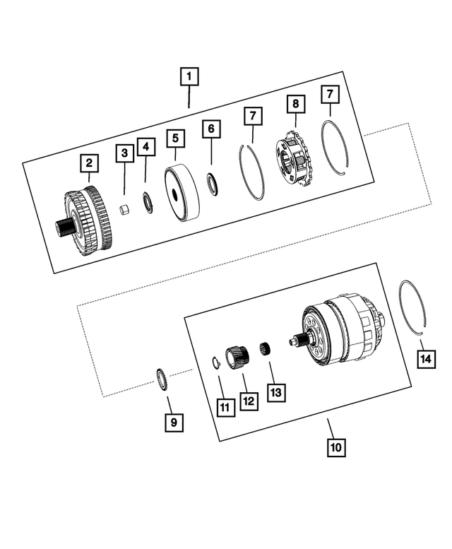 5078643AA - 62TE; 6-Speed; Automatic Transaxle: Thrust Needle Bearing for Mopar Image image