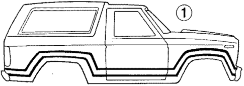 Stripe Tape for 1987 Ford Bronco #0