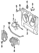 15000593 - Cooling System: Fan &amp; Motor for Mercedes-Benz Image