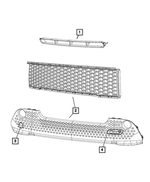 68111678AB - Exterior Ornamentation: Lower Grille for Mopar Image