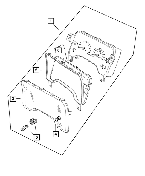 Instrument Panel Cluster for 2001 Dodge Durango #0
