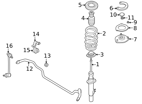 Struts & Suspension Components for 2001 Mazda Millenia #0