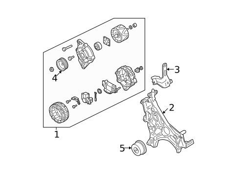 Alternator for 2002 Mitsubishi Montero Sport #1