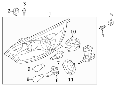Bulbs - Chassis for 2015 Kia Rio #0