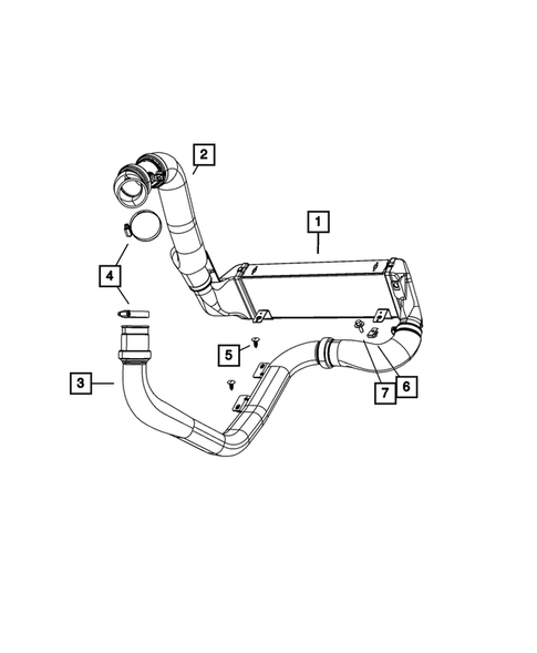 Radiator and Related Parts; Charge Air Cooler for 2009 Chrysler PT Cruiser #2