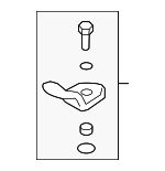 897983S000 - : Child Restraint Anchor Plate for Hyundai Image