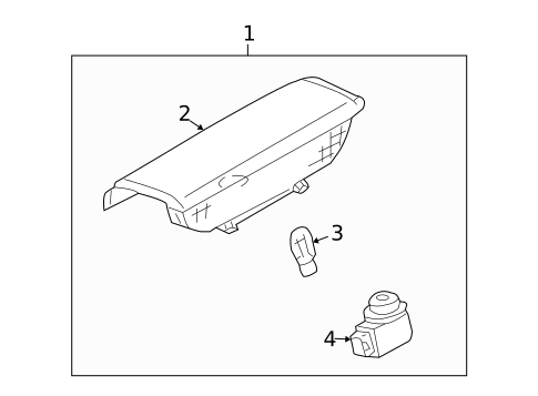 High Mounted Stop Lamp for 2003 INFINITI M45 #0