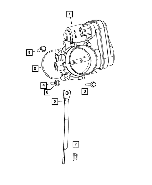 Throttle Body for 2008 Chrysler Sebring #0
