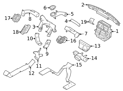 Ducts for 2015 Ford Special Service Police Sedan #0