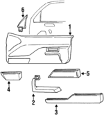 10106740 - Body: Door Trim Panel for Chevrolet: Beretta Image