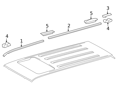 Exterior Trim - Roof for 2016 Toyota 4Runner #0