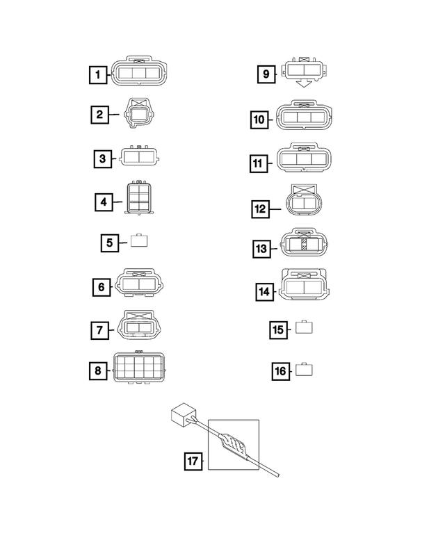 68317671AA - : Connector Kit for Mopar Image