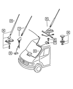 5124561AA - Instrument Panel and Radios and Consoles: Antenna for Dodge: Sprinter 2500, Sprinter 3500 Image