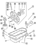 4667884 - Engine 2.0L Four Cylinder: Engine Oil Pump for Mopar Image