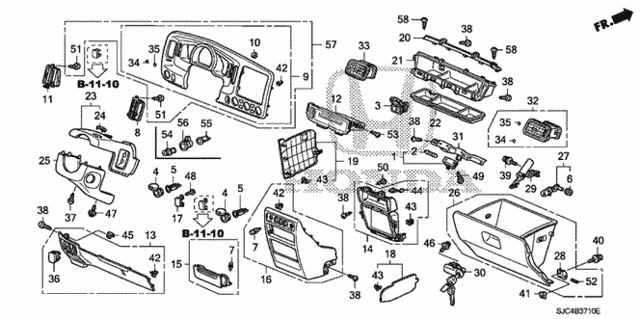 Instrument Panel Garnish for 2012 Honda Ridgeline #0