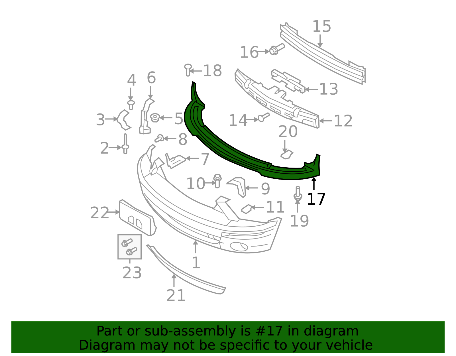 7R3Z-17626-AB - Valance Panel 2007-2009 Ford Mustang | Ford Parts