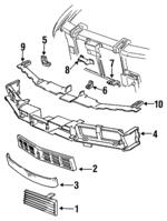 10178365 - Body: Grille for Oldsmobile: Cutlass Supreme Image