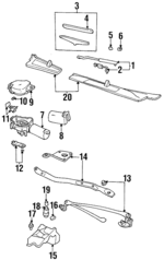 10424405 - Body: Wiper Arm Assembly for GM Image
