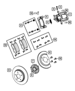 R8144207AC - Brakes: Disc Brake Caliper Assembly, Remanufactured, Left for Mopar Image image