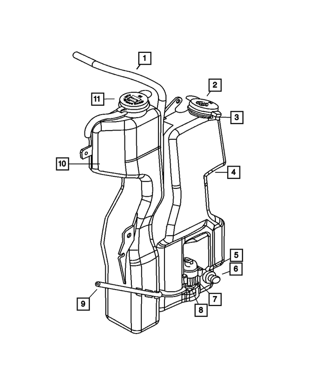 5161376AA - Cooling: Washer Reservoir Grommet for Mopar Image image