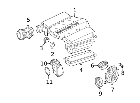 Throttle Body for 2006 Mercedes-Benz R500 #0
