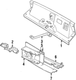 ALR4195 - Cooling System: Upper Tie Bar for Land Rover: Defender 110, Range Rover Image