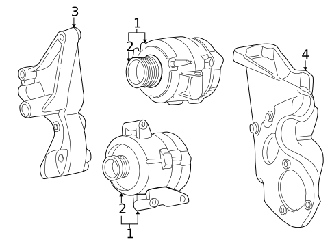 Alternator/Generator & Related Components for 2003 Ford Excursion #0