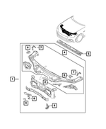 68313307AA - Cooling: Bracket for Fiat: 124 Spider Image