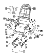 68284385AA - Interior Trim: Front Seat Recliner Lever for Mopar Image