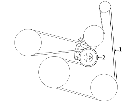 Belts & Pulleys for 2002 Nissan Sentra #0