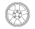 4250G638 - Suspension: Wheel, Alloy for Mitsubishi: Outlander Image