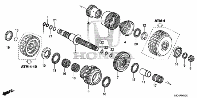 AT Secondary Shaft for 2011 Honda Ridgeline #0