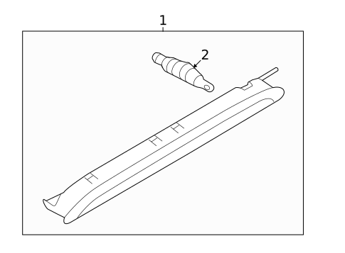 High Mounted Stop Lamp for 2020 Volkswagen Golf #0