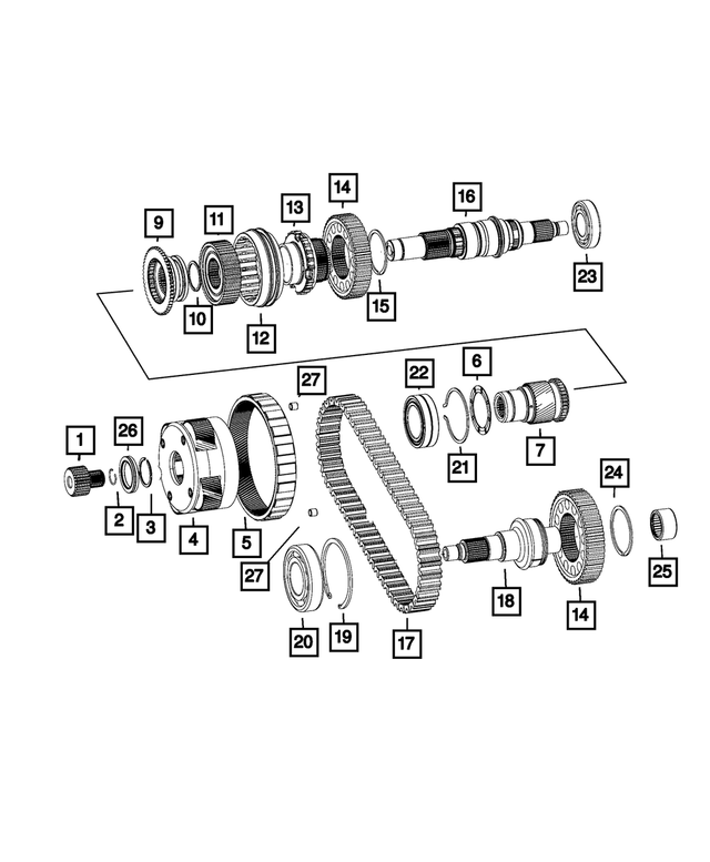 68087998AA - NV241HD; or NV241OR; Transfer Case: Transfer Case Adapter for Mopar Image