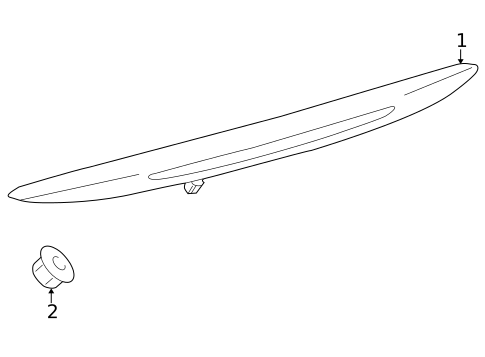 High Mounted Stop Lamp for 2012 Lexus IS350 #0