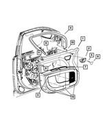 1EF04XXXAA - : Door Window Opening Molding, Right for Dodge: Journey Image