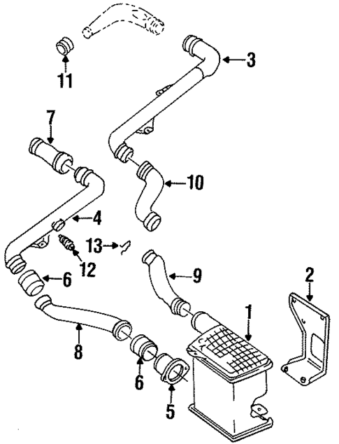 Intercooler for 1996 Volkswagen Golf #0