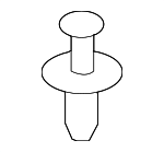 C23551PS7 - Cooling System: Inter-cooler Duct Rivet for Mazda: 5, CX-7 Image