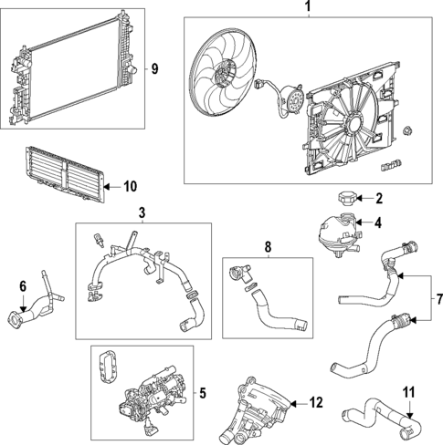 Radiator & Components for 2024 Chevrolet Trailblazer #1