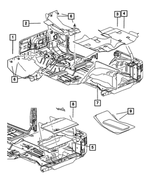 1JX93XDVAA - : Front Floor Carpet, Left for Jeep: Wrangler Image