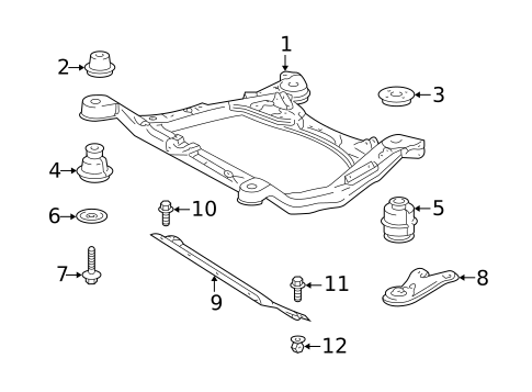 Suspension Mounting for 1999 Lexus RX300 #0