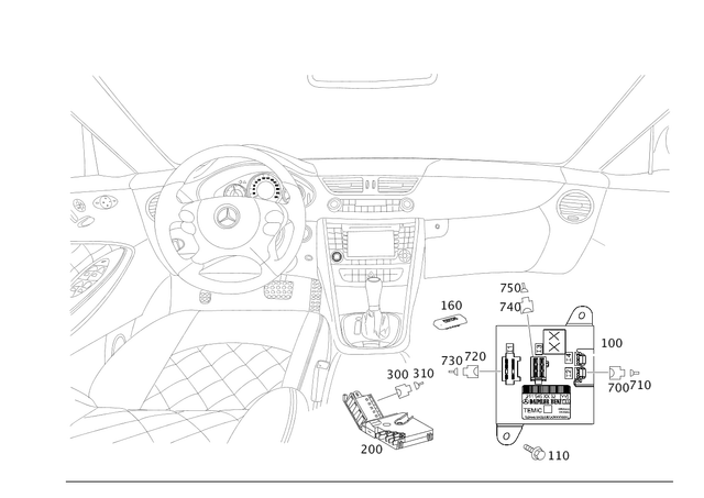 2115458432 - Electrical Equipment and Instruments: Control Unit for Mercedes-Benz: CLS500, CLS55 AMG, CLS550, CLS63 AMG, E320, E500, E55 AMG Image image