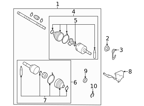 Drive Axles for 2023 Nissan Versa #0