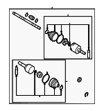 C91015RD1JNW - : Value Advantage™ CV AXLE FR LH for Nissan: Kicks, Versa Image