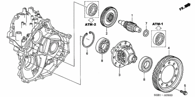 AT Differential for 2005 Honda Civic #0