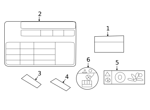Labels for 2020 Kia K900 #0