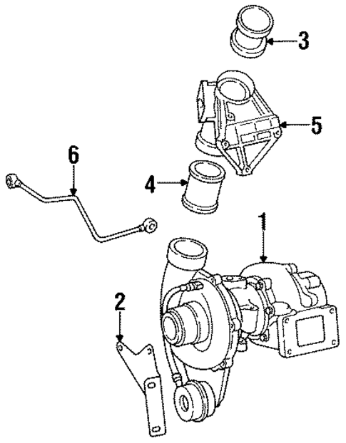 Turbocharger & Components for 1987 Mercedes-Benz 300TD #0