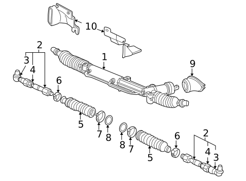 Steering Gear & Linkage for 2004 Audi A4 Quattro #2